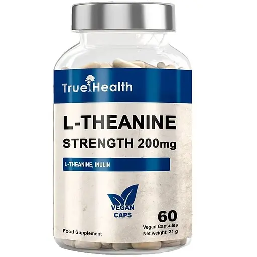 Теанін True Health L-Theanine 200 mg Strength, 60 вегакапсул