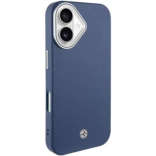 Чехол SGP PC+Leather with MagSafe для Apple iPhone 16, 6.1 Blue