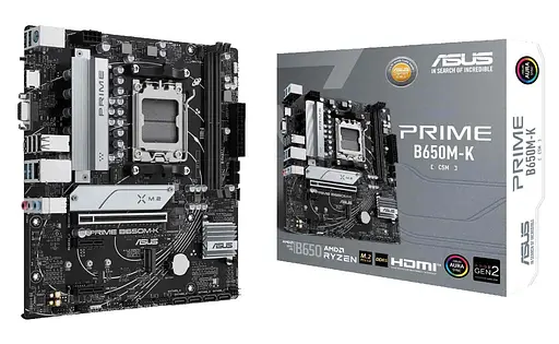 Материнская плата ASUS PRIME B650M-K (PRIME B650M-K) (Socket AM5, AMD B650, Micro-ATX) - фото 4