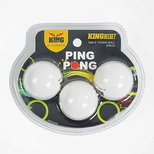 М’яч тенісний, 3 шт., у слюді - фото 2