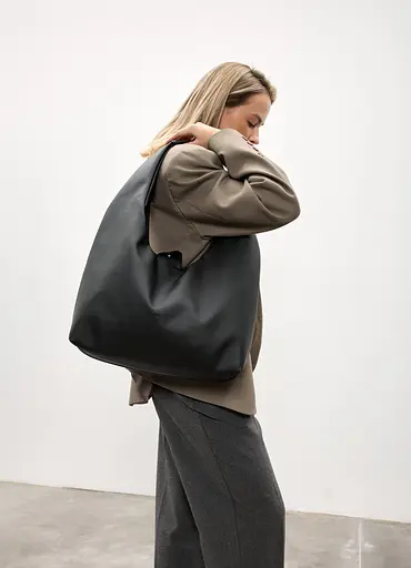 Женская сумка Sambag HOBO L черный 34 х 37 х 16 см (53300001) - фото 6