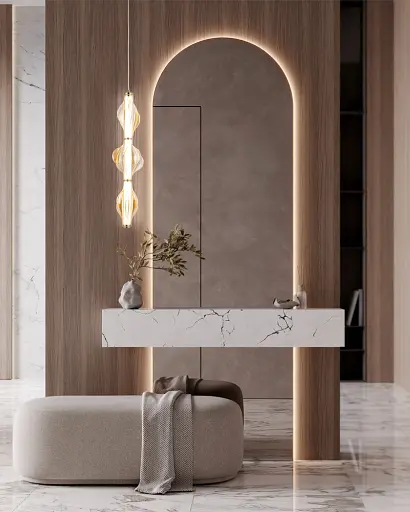 Подвесной светильник, люстра TK Lighting 18214 Elva LED 1x22W 3000K 2616Lm IP20 латунный - фото 2