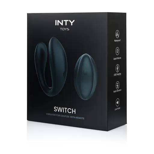 Вібратор для пари INTY Toys Switch 8.5 см (чорний) - фото 8