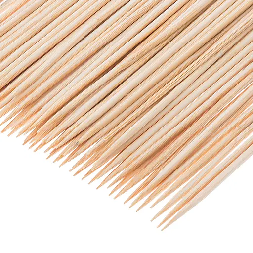 Шпажки бамбукові палички для шашлику канапе 25 см (довжина 200 мм) 100шт/уп., Kitchen Master Бежевий 85938 - фото 8