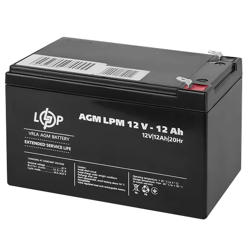 Аккумулятор AGM LPM 12V - 12 Ah - фото 4