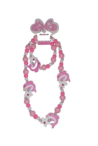 Набір прикрас L 2-18 "Дельфін" Буси та браслет, в пакеті (6985800403975) - фото 1