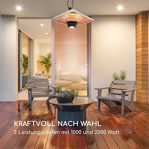 Інфрачервоний нагрівач Blumfeldt Heat Square 1000/2000 Вт (10035345) - фото 7