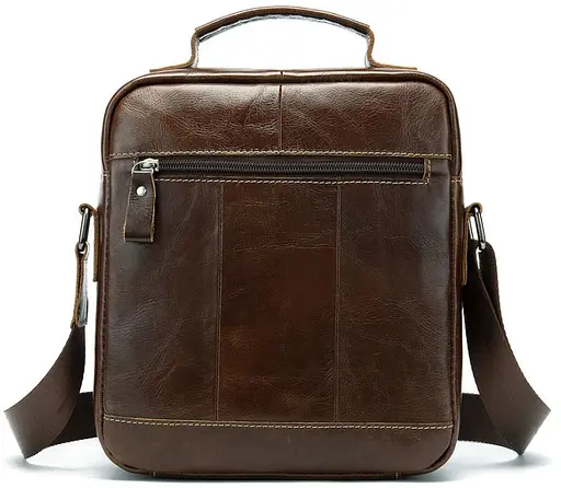 Чоловіча шкіряна сумка Vintage 21х24,5х8 см sum0012359 - фото 4