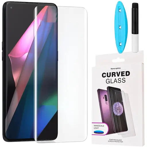 Захисне скло DK для Oppo Find X3/X3 Pro UV Curved 015456 clear