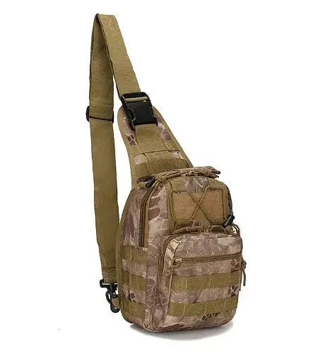 Тактическая армейская сумка через плечо Хаки питон - фото 5