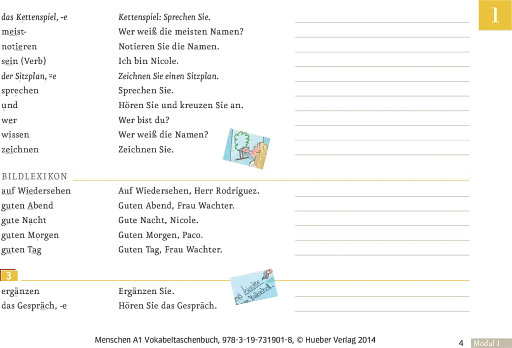 Menschen A1. Vokabeltaschenbuch - фото 3