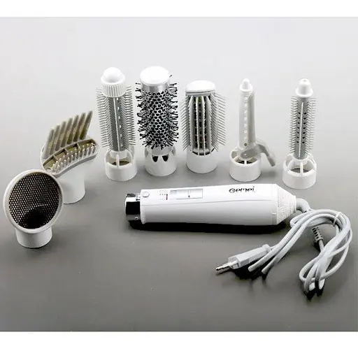 Фен браш стайлер Gm-4832 з насадками щітка для вирівнювання та завивки волосся гребінець - фото 6