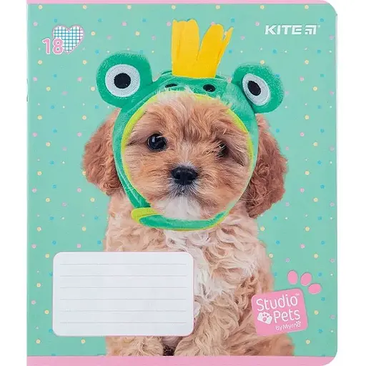 Зошит учнівський "Studio Pets" Kite SP24-236 18 аркушів (4063276212375)(SC) - фото 1