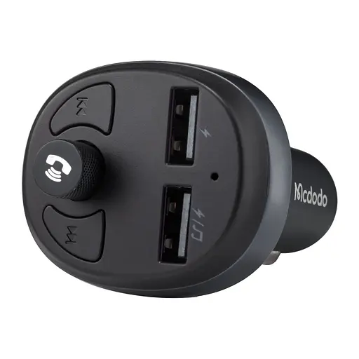 Адаптер – зарядное на 2 порта + FM-трансмиттер McDodo Bluetooth FM Car Charger CC-6880 - фото 3