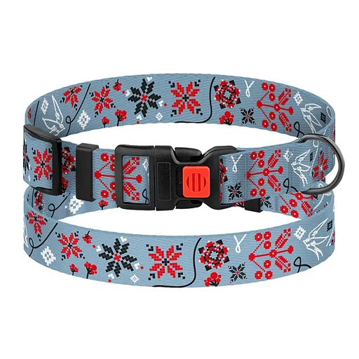 Ошейник для собак Баркси Urban патриотический Калина