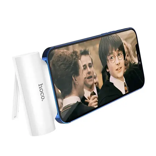 Зовнішній акумулятор Hoco 4000mAh DB16 Straight with Micro USB holder - фото 3