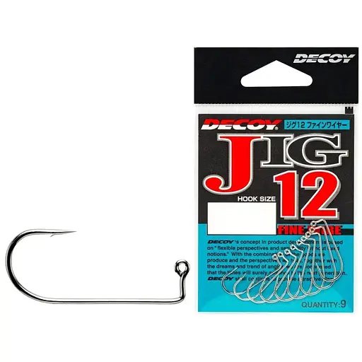 Крючок Decoy JIG12 Fine Wire #03, 9 шт. (1013-1562.04.37)