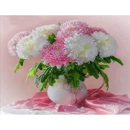 Алмазна мозаїка 40*50 см зі стразами на підрамнику повна викладка Ніжні спогади квіти - фото 1