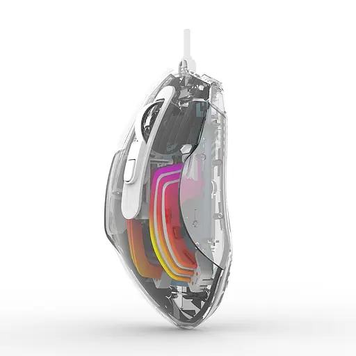 Проводная мышь Jedel GM1400 игровая с RGB подсветкой transparent - фото 4