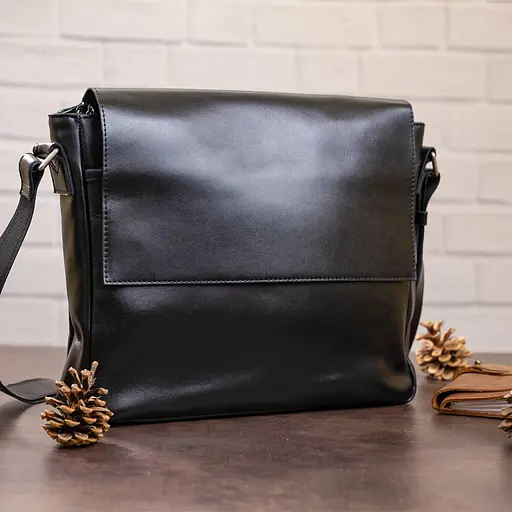 Чоловіча шкіряна сумка SHVIGEL 33х26х8 см sum0012615 - фото 5