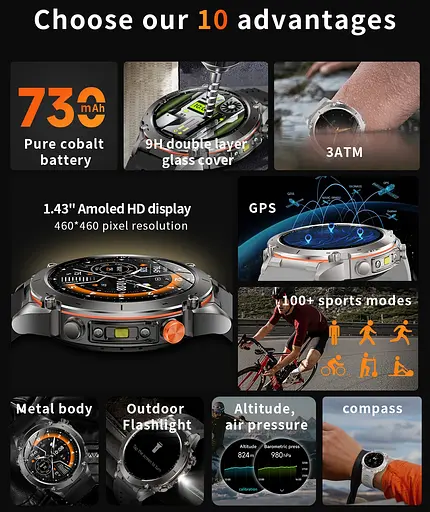 Годинник Smart Agent X с GPS і компасом - фото 8