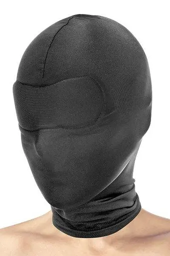 Капюшон для БДСМ Fetish Tentation Closed Hood із заплющеними очима та ротом - фото 3