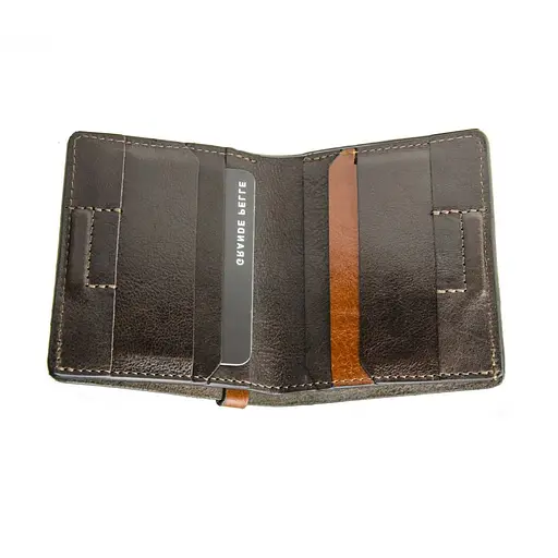 Мужской кожаный кошелек Grande Pelle 10х10х1.5 см acs0029276 - фото 2