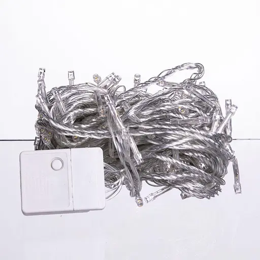 Новорічна гірлянда кімнатна нитка GarlandoPro 16 м 160 LED білий провід Жовте світло W160LED16MWY - фото 3