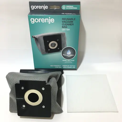 Мішок тканинний + фільтр для пилососу Gorenje VCK1300EA, VCK1400EA, VC1411B, VC1411CMBU, 570742 - фото 4