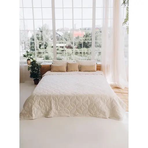 Набір Sonex Hawaii: покривало двостороннє 240х220 см + наволочка 70х50 см 2 шт. бежевий (SO102524) - фото 4