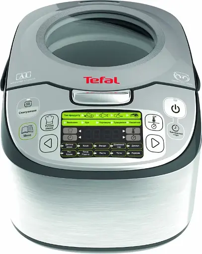 Мультиварка Tefal Fuzzy Logic сірий 750 Вт (RK812B32) - фото 2