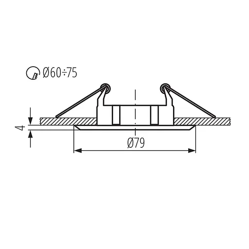 Точковий світильник Kanlux VIDI CTC-5514-C (2791) - фото 3