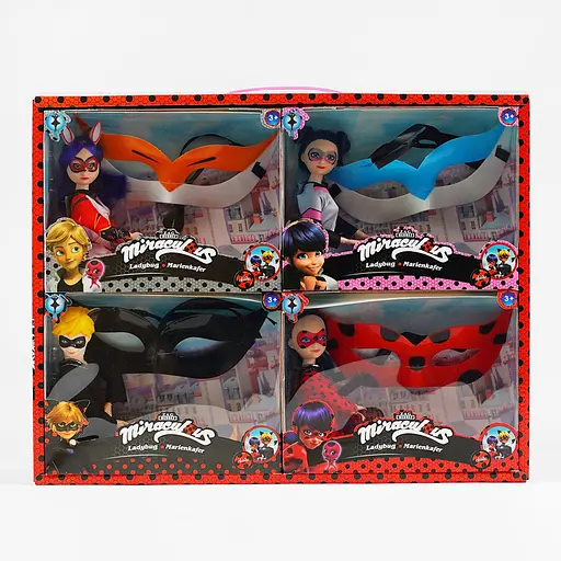 Набір ляльок 2010 F "LADY BUG & CATS SUPER", висота ляльки 30 см, маска, в коробці (6984849436197) - фото 1