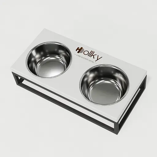 Hollky Base S — миски на підставці для маленьких собак та котів (2 × 0,45 л) - фото 5