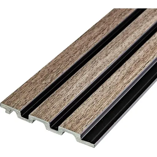 Рейка декоративна Wall Sticker PS 2900х120х12 мм Сіро-коричневий SW-00001744