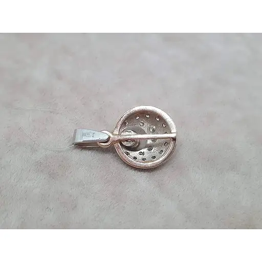 Золотая подвеска Qvaliz с бриллиантами. 8В410358536/19 - фото 3