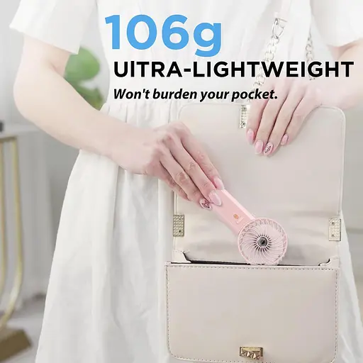 Портативный мини-ручной вентилятор Lepwings для шеи 16 часов охлаждения - фото 5