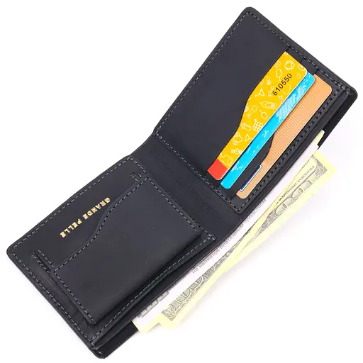 Кожаный портмоне Grande Pelle 11.5х9х2.5 см acs0023994 - фото 4