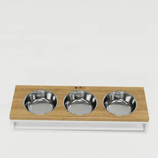 Hollky Base Bar — три миски на підставці (3 × 0,45 л) - фото 2