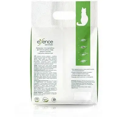 Наполнитель для кошачьего туалета Essence из тофа с ароматом зеленого чая 6 л - фото 4