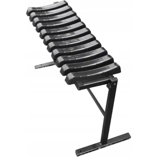 Скамья на кладбище Chomik Twist складная с основой черный - фото 3