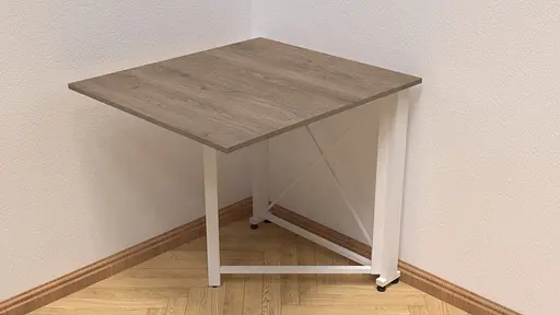 Стіл-книга трансформер Оріон 1 Ferrum-decor 750x810x730 Білий метал ДСП Дуб Сонома Трюфель 16 мм (FRD-104608) - фото 5