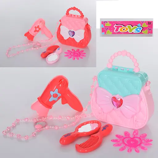 Набор парикмахера TM880-2 фен, расческа, зеркало, сумочка,микс вид,в кульке (6903317454822) МИКС - фото 1