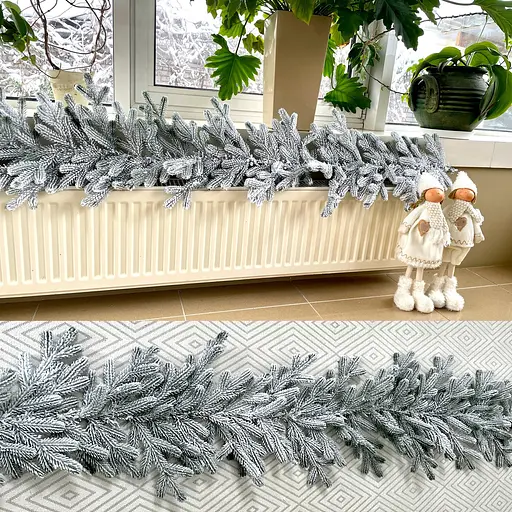 Гірлянда хвойна Hvoya Traditional лита засніжена 2 м