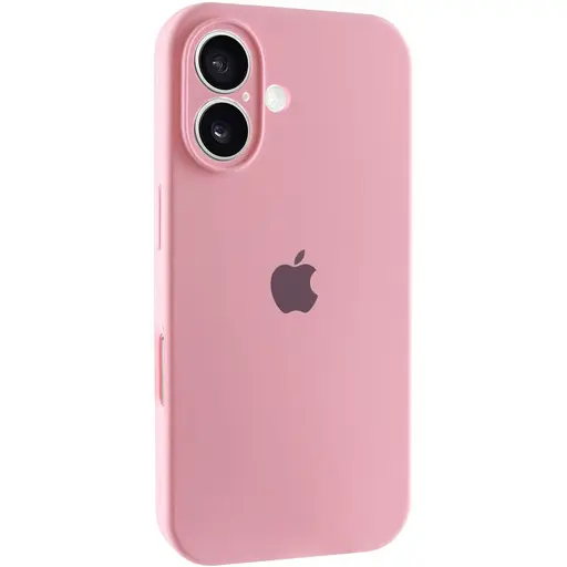 Чохол Epik Silicone Case Full Camera Protective AA для Apple iPhone 16, 6.1 Рожевий/Light pink - фото 1