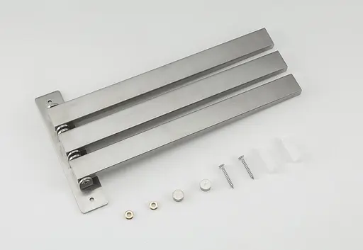 Тримач для рушника Frap F30413 поворотний 3-й нержавіюча сталь 278 мм Нержавіюча сталь - фото 2