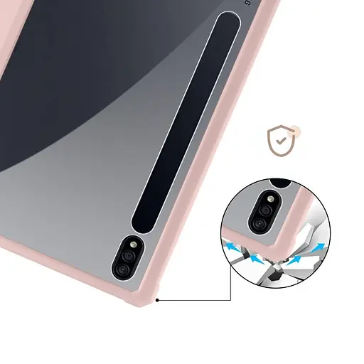 Чохол TPUCristal SlimTPU Spen holder Samsung Galaxy Tab S9 Plus / S9+ FE / S10+ 12.4 Світло-рожевий - фото 5