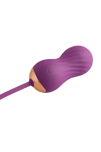 Вагінальні кульки Pleasures Premium Etherea 8,5 см (фіолетовий) - фото 6