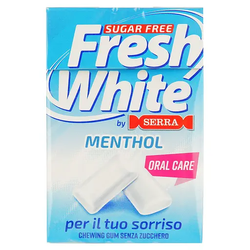 Жувальна гумка Fresh White Свіжа біла м'ята без цукру 28 г