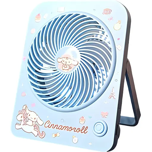 Детский настольный USB-вентилятор Cinnamoroll голубой (6830A)